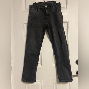 T29- LAZER Black Light Wash SLIM Leg Stretch Denim Jeans